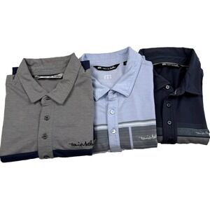 Travis Mathew Polo Shirts (3) Golf Men Size Medium Pima Cotton Blend Performance